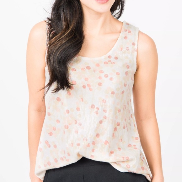 Agnes & Dora Tops - Sequin Tank Berries Cream Agnes and Dora XL A&D